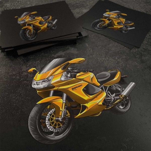 Stickers Ducati ST3 S Yellow, Ducati ST Merchandise, ST3 Clothing