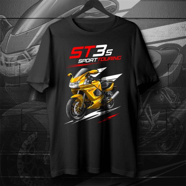 T-shirt Ducati ST3 S Yellow, Ducati ST Merchandise, ST3 Clothing