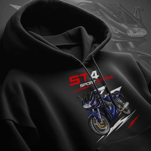 Hoodie Ducati ST4 Blue, Ducati ST Merchandise, ST4 Clothing