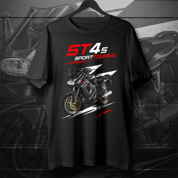 T-shirt Ducati ST4 S Gross Black, Ducati ST Merchandise, ST4 Clothing