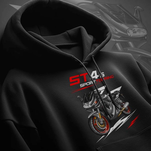 Hoodie Ducati ST4 S Senna Gray, Ducati ST Merchandise, ST4 Clothing