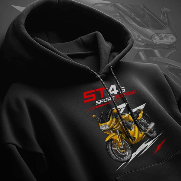 Hoodie Ducati ST4 S Yellow, Ducati ST Merchandise, ST4 Clothing