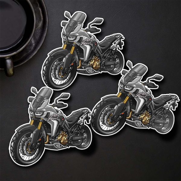 Stickers Honda Africa Twin CRF1000L 2016 Light Silver Gray Metallic, Honda Africa Twin Merchandise, Honda CRF1000L Clothing