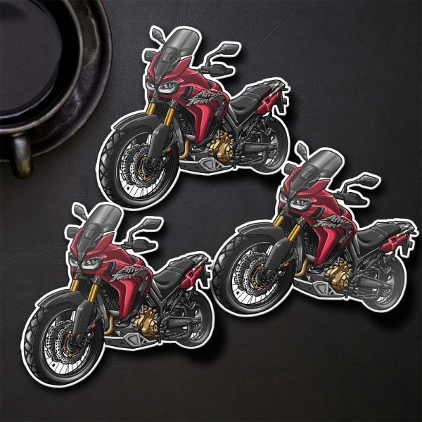 Stickers Honda Africa Twin CRF1000L 2017-2018 Candy Chromosphere Red, Honda Africa Twin Merchandise, Honda CRF1000L Clothing