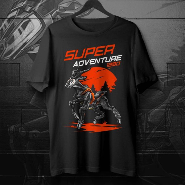 T-shirt KTM 1290 Super Adventure Antelope 2023 S Orange Black, KTM 1290 Super Adventure Merchandise, Super Adventure 1290 Clothing