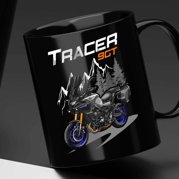 Black Mug Yamaha Tracer 9 2021-2022 GT Liquid Metal, Tracer 9 Merchandise