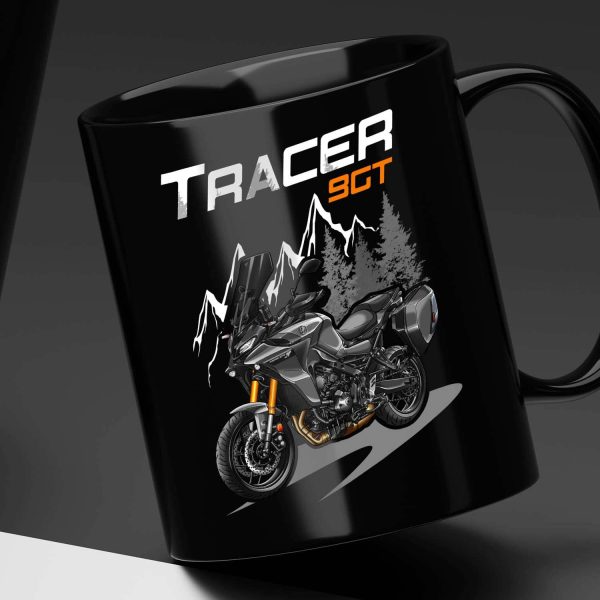 Black Mug Yamaha Tracer 9 2021-2022 GT Tech Camo, Tracer 9 Merchandise