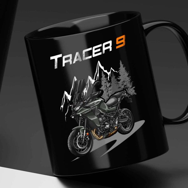 Black Mug Yamaha Tracer 9 2021-2022 Tech Camo, Tracer 9 Merchandise