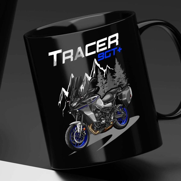 Black Mug Yamaha Tracer 9 2023 GT+ Icon Performance, Tracer 9 Merchandise