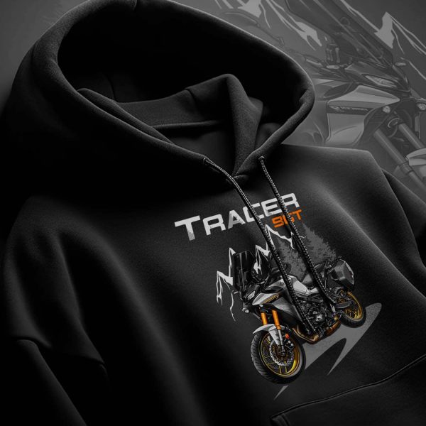 Hoodie Yamaha Tracer 9 2023 GT Pure White, Tracer 9 Merchandise