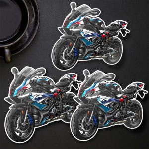 BMW M1000RR Stickers 2021-2022 Light White/M Motorsport Motorrad M-Series Clothing and Merchandise