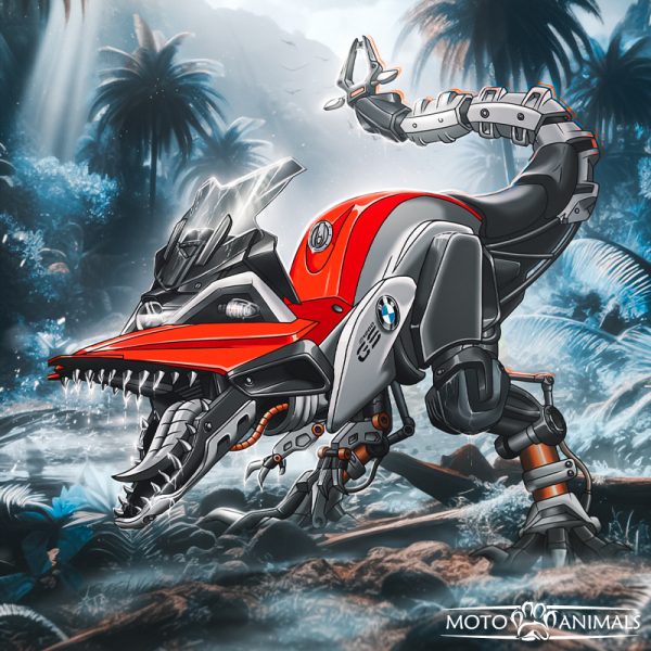 BMW R1200GS T-Rex Motorcycle Poster GS-Series Merchandise Clothing