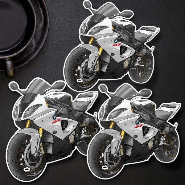 BMW S1000RR Stickers 2009-2010 Mineral Silver Metallic, Motorrad S-Series Motorcycle Merchandise & Clothing