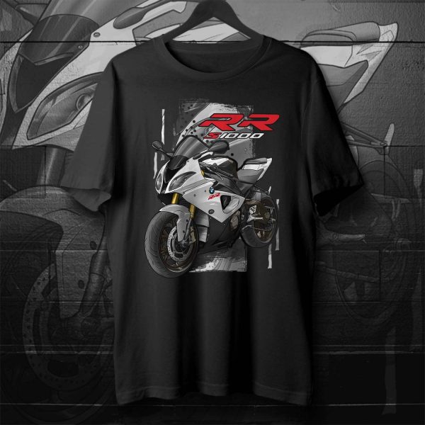 BMW S1000RR T-shirt 2009-2010 Mineral Silver Metallic, Motorrad S-Series Motorcycle Merchandise & Clothing