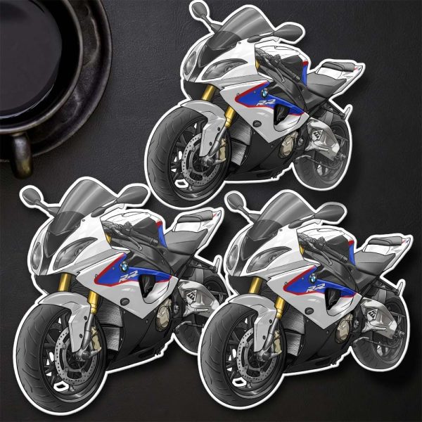BMW S1000RR Stickers 2012-2014 Alpine White & Lupin Blue Metallic & Magma Red, Motorrad S-Series Motorcycle Merchandise & Clothing