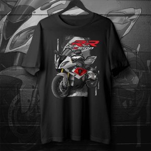 BMW S1000RR T-shirt 2014 Racing Red & Alpine White & Sapphire Black Metallic, Motorrad S-Series Motorcycle Merchandise & Clothing