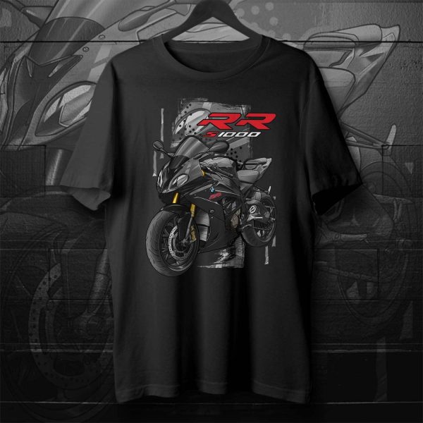 BMW S 1000 RR T-shirt 2015-2016 Black Storm Metallic, Motorrad S-Series Motorcycle Merchandise & Clothing