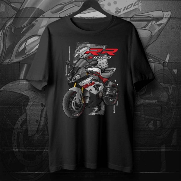 BMW S 1000 RR T-shirt 2017-2018 Racing Red & Light White, Motorrad S-Series Motorcycle Merchandise & Clothing