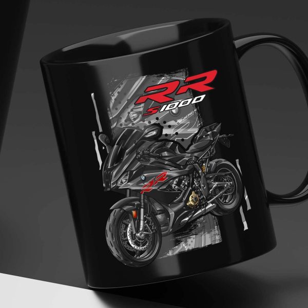 Black Mug BMW S1000RR 2019-2022 Black Storm Metallic, Motorrad S-Series Motorcycle Merchandise & Clothing