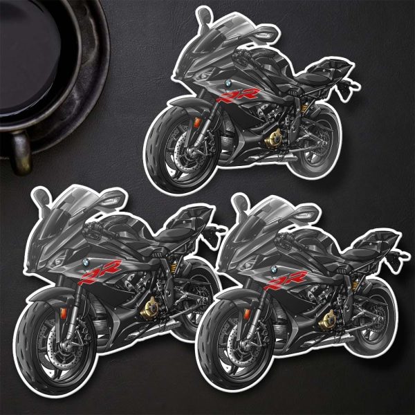 Stickers BMW S1000RR 2019-2022 Black Storm Metallic, Motorrad S-Series Motorcycle Merchandise & Clothing