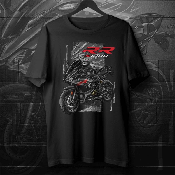 T-shirt BMW S1000RR 2019-2022 Black Storm Metallic, Motorrad S-Series Motorcycle Merchandise & Clothing