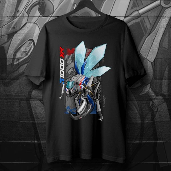 BMW S1000XR Wasp T-shirt 2021 Racing Tricolor Motorrad S-Series Merchandise Clothing