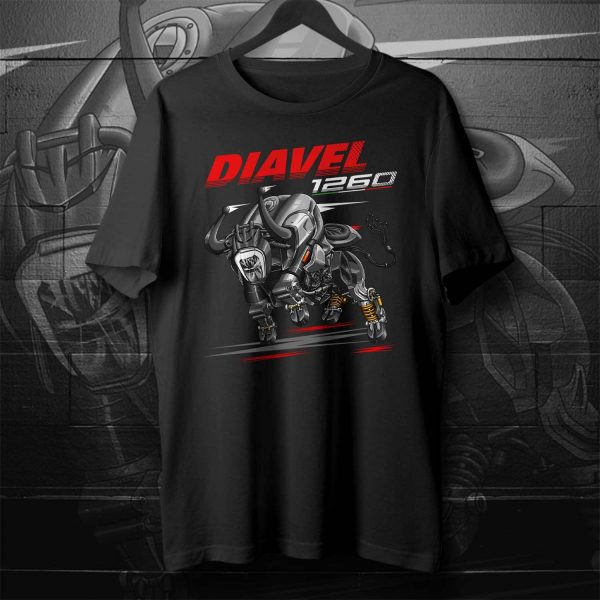 Ducati Diavel 1260 Bull T-shirt 2019-2020 S Sandtone Grey Clothing and Merchandise