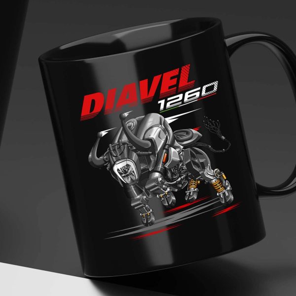 Ducati Diavel 1260 Bull Mug 2019-2020 S Sandtone grey Clothing and Merchandise