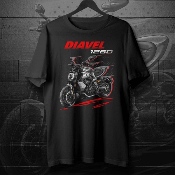 Ducati Diavel 1260 T-shirt 2019-2020 Sandstone Grey Clothing and Merchandise