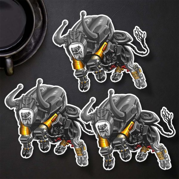 Ducati Diavel 1260 Bull Stickers 2019-2022 S total Black Clothing and Merchandise