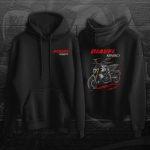 Hoodie Ducati Diavel 1260 Clothing and Merchandise 2019 S Sandstone Grey
