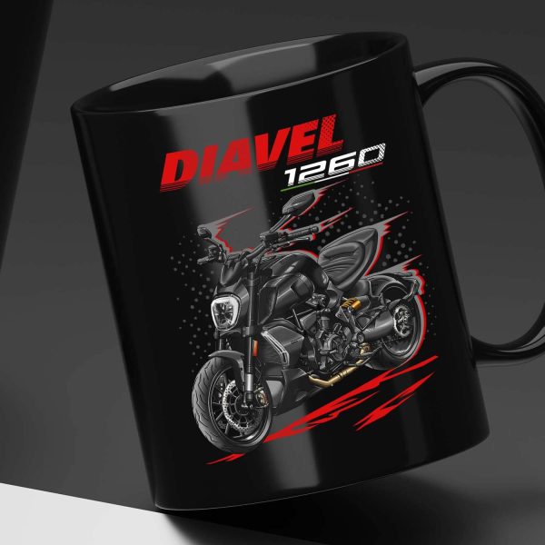 Ducati Diavel 1260 Mug 2020-2022 Dark Stealth Clothing and Merchandise