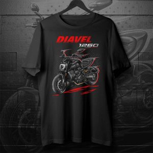 Ducati Diavel 1260 T-shirt 2020-2022 Dark Stealth Clothing and Merchandise