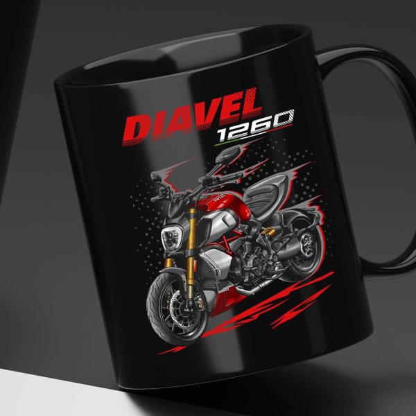 Ducati Diavel 1260 Mug 2020 S Red & Silver Clothing and Merchandise