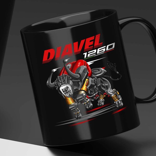 Ducati Diavel 1260 Bull Mug 2020 S Red Clothing and Merchandise