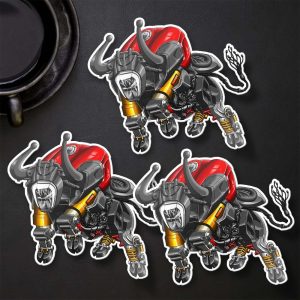 Ducati Diavel 1260 Bull Stickers 2020 S Red Clothing and Merchandise