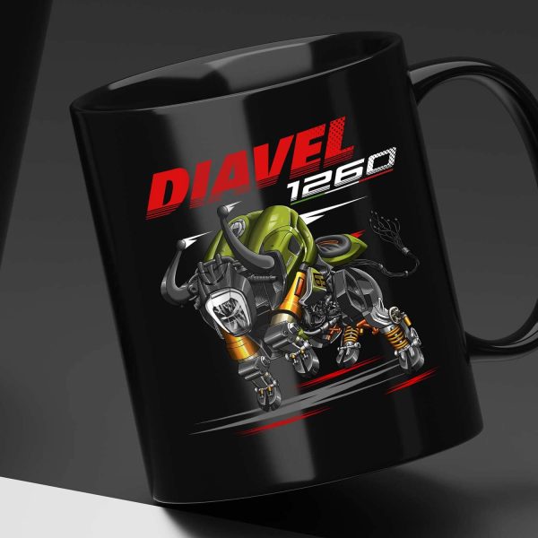 Ducati Diavel 1260 Bull Mug 2021 Lamborghini Clothing and Merchandise