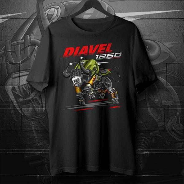 Ducati Diavel 1260 Bull T-shirt 2021 Lamborghini Clothing and Merchandise