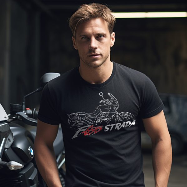 Motorcycle T-shirt BMW F650ST Strada Motorrad F-Series Merchandise and Clothing