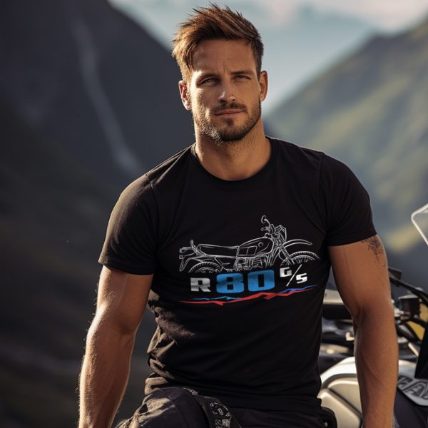 BMW R80 G/S T-shirt Motorcycle GS-Series Merchandise and Clothing R-Series