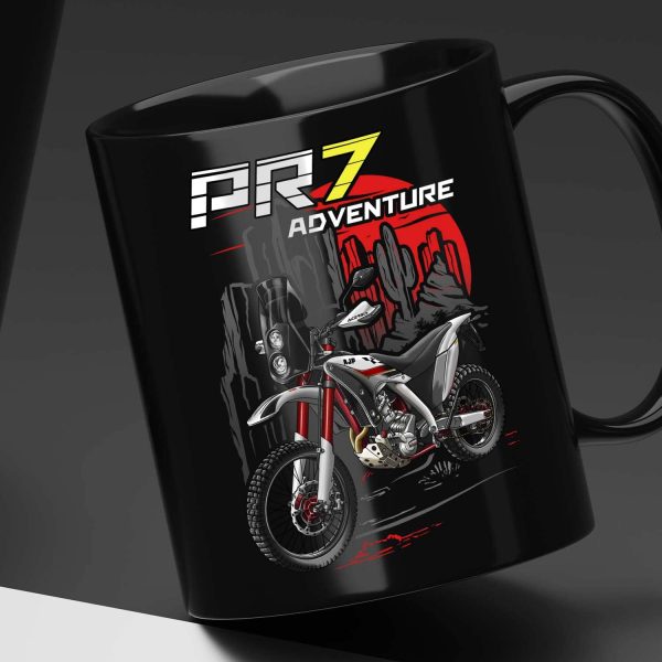 AJP PR7 650 Adventure Mug White & Black & Red Merchandise & Clothing