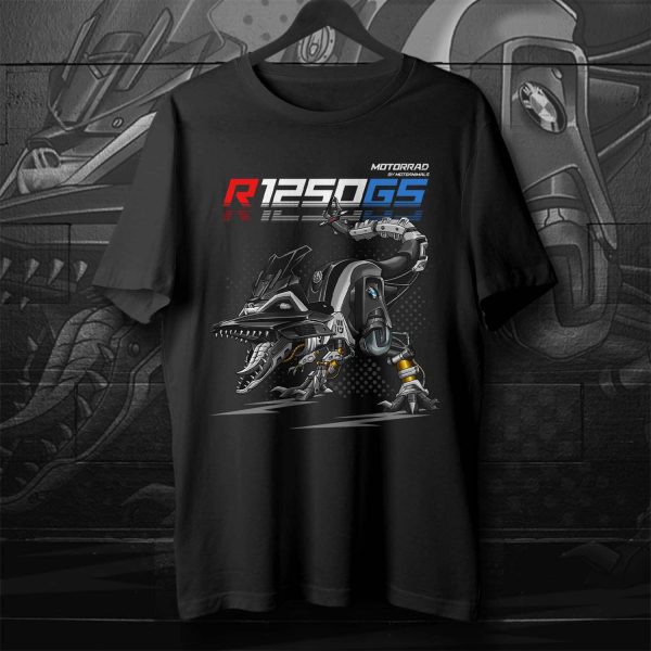 T-shirt BMW R1250GS T-Rex 2019-2020 Black Storm Merchandise & Clothing Motorcycle Apparel