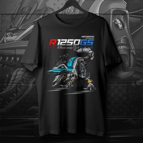 T-shirt BMW R1250GS T-Rex 2019-2020 Cosmic Blue Merchandise & Clothing Motorcycle Apparel