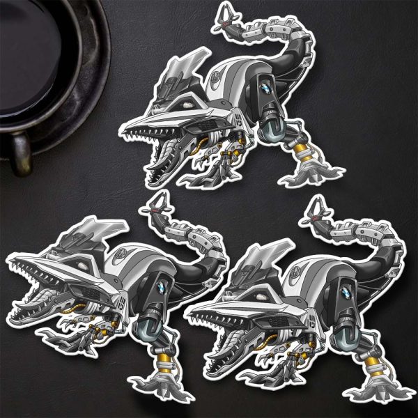 Stickers BMW R1250GS T-Rex 2021-2023 Light White Merchandise & Clothing Motorcycle Apparel