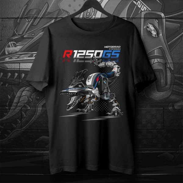 T-shirt BMW R1250GS T-Rex 2023 Gravity Blue Merchandise & Clothing Motorcycle Apparel