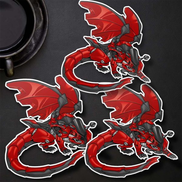 BMW S 1000 RR Dragonbike Stickers 2023 Passion Red Merchandise & Clothing