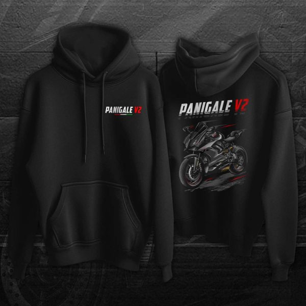 Ducati Panigale V2 Hoodie Black on Black Merchandise & Clothing Motorcycle Apparel