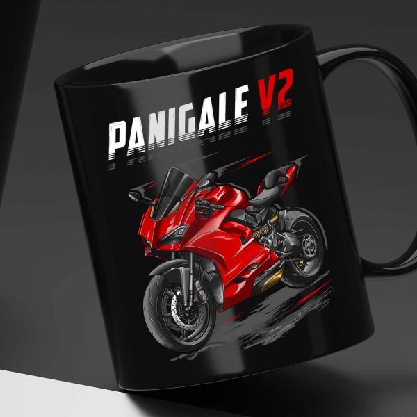 Ducati Panigale V2 Mug Ducati Red Merchandise & Clothing Motorcycle Apparel