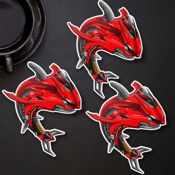 Stickers Ducati Panigale V2 Shark Ducati Red Merchandise & Clothing Motorcycle Apparel