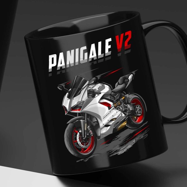 Ducati Panigale V2 Mug Star White Silk Merchandise & Clothing Motorcycle Apparel
